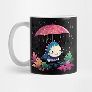 Axolotl Rainy Day With Umbrella Mug